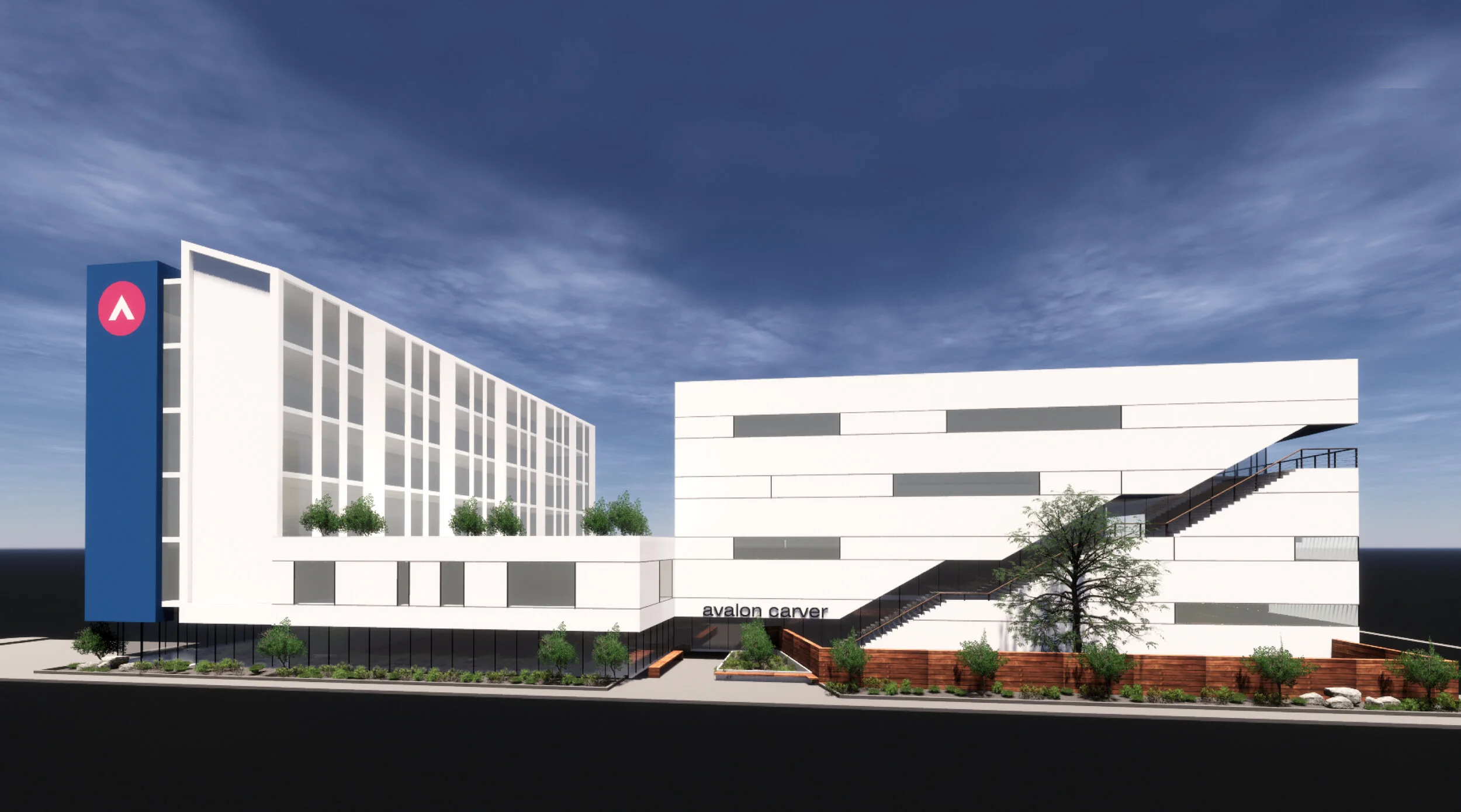 Rendering of the future Avalon Carver campus